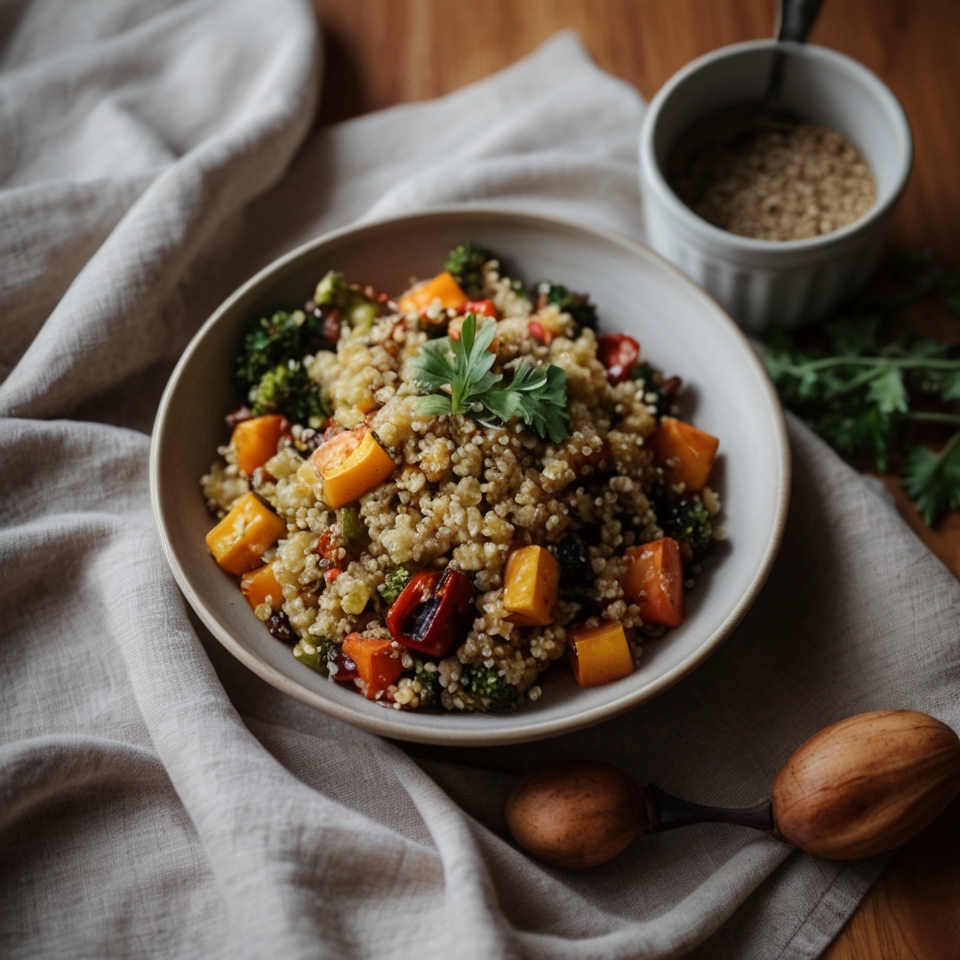 Roasted Vegetable Quinoa Tapestry