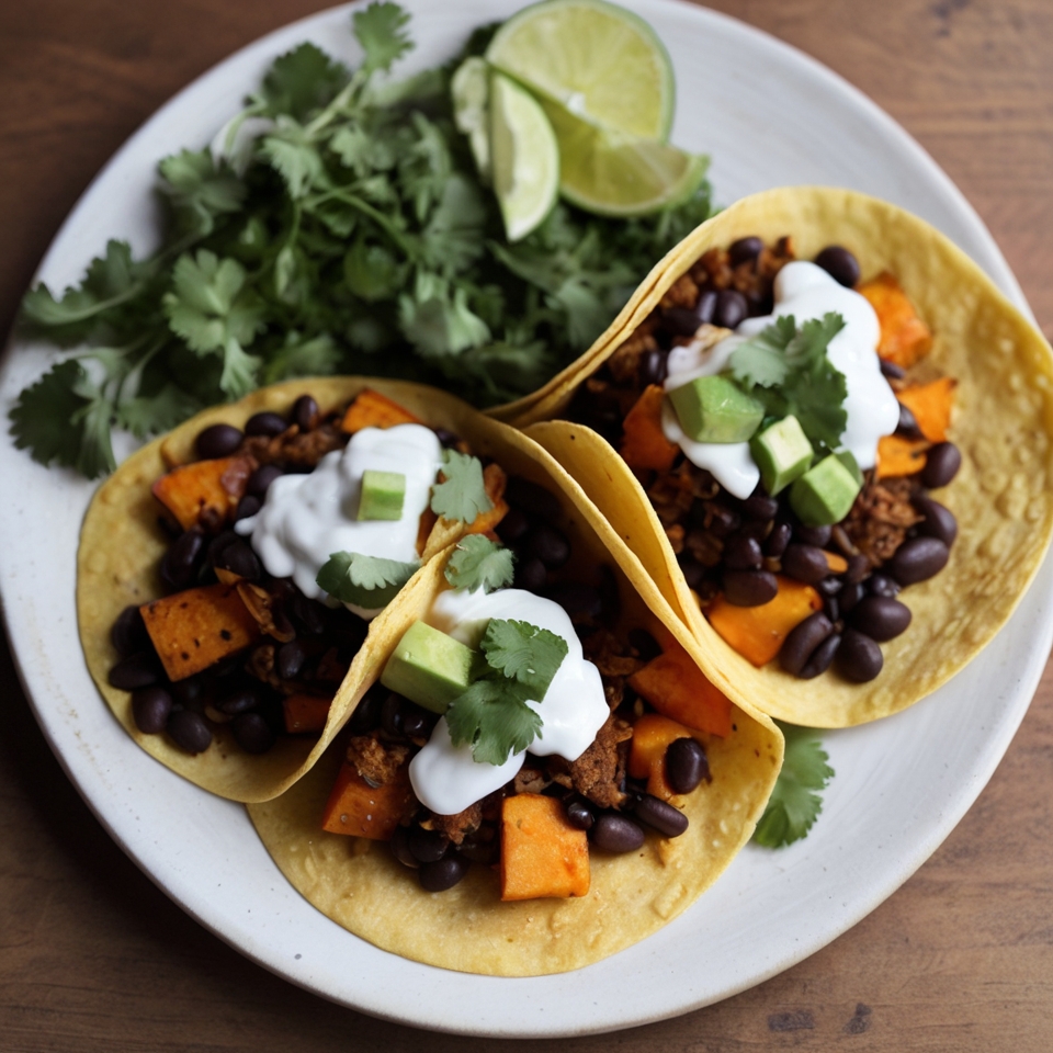 Sweet Potato & Black Bean Street Tacos
